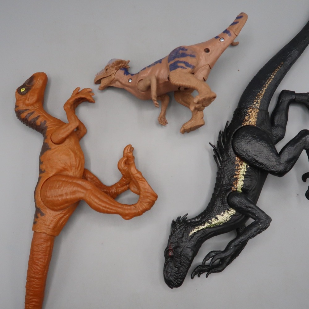 Stygimoloch Pachycephalosaurus Figure Jurassic Dinosaur Toy Lot of 3